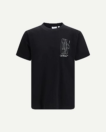 Off-white Camiseta Big Double Arrow Preta