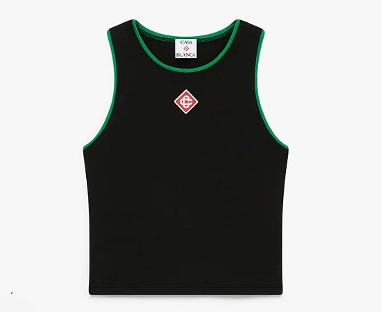 Casablanca Regata Diamond Logo Baby Preta