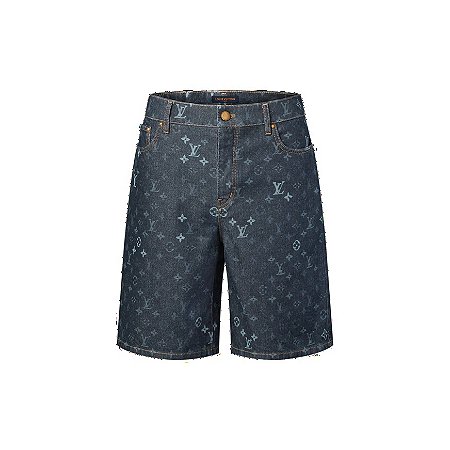 Louis Vuitton Bermuda Jeans Monogram Indigo