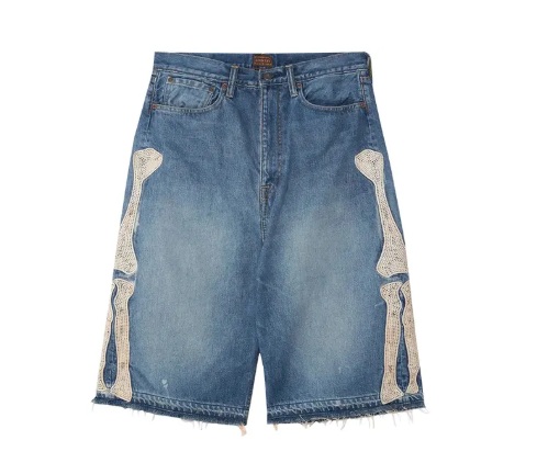 Kapital Bermuda 14oz Denim 5 Pocket Azul