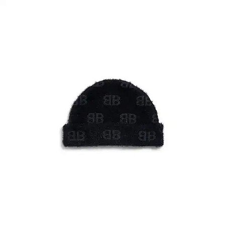 Balenciaga Touca Furry Preto