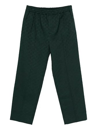 Gucci Calça GG Canvas Trousers Verde