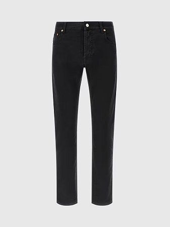 Gucci Calça Denim Cotton Slim Fit Preto
