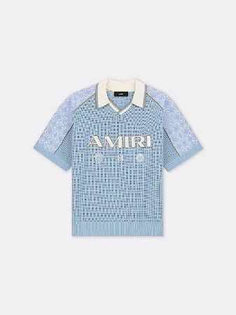 Amiri Camiseta Sport Mesh Azul