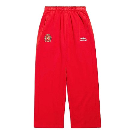 Balenciaga Calça Soccer Tracker Vermelha