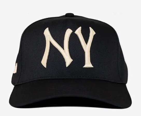 Oma Studios Boné NY Curved Brim Black Cream