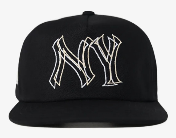 Oma Studios Boné NY 2D Black White Cream