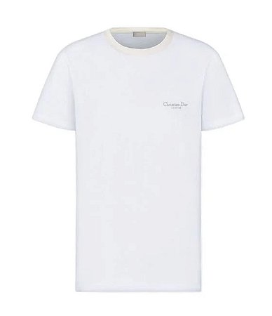 Dior Camiseta CDC Bordado Branca