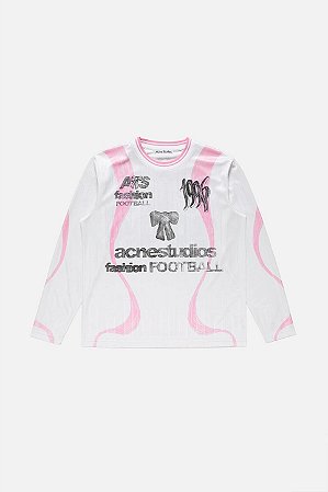 Acne Studios Set Camiseta e Bermuda Sport Graphic Branca
