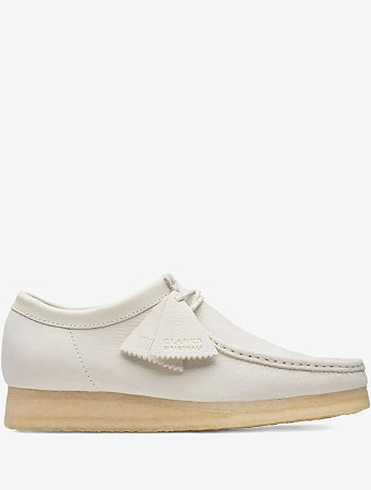 Clarks Original Wallabee Derbys Branco