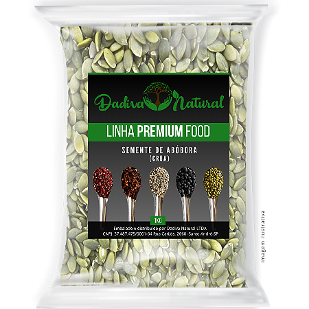 SEMENTE DE ABÓBORA CRUA SEM CASCA 1KG - QUALIDADE SUPREMA