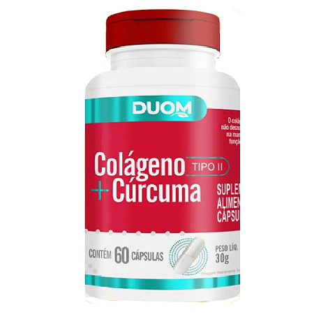CURCUMA + COLAGENO TIPO II DUOM - 60 CÁPSULAS