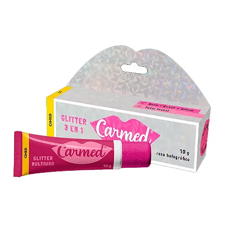 HIDRATANTE LABIAL CARMED GLITTER 3X1 ROSA