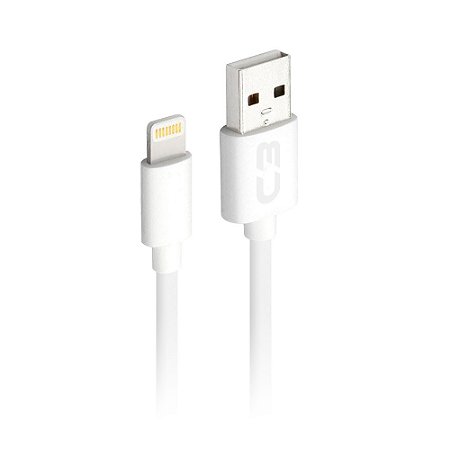 Cabo USB-Lightning CB-L20WH Branco C3Plus