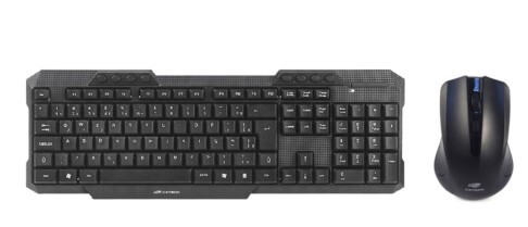 Kit Teclado e Mouse Sem Fio K-W10BK C3Tech