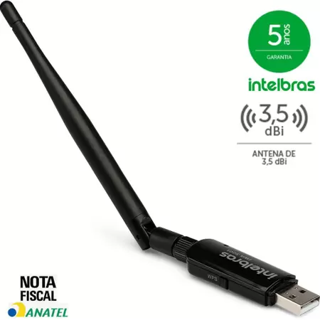 Adaptador USB Wireless Intelbras - IWA 3001