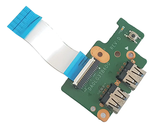 Placa Botão Power com 2 USB - LG N460 DA0LG3TB6D0
