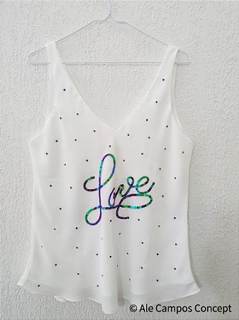 Regata Love Lantejoulas