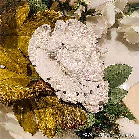 Medalha Aromática com Anjo