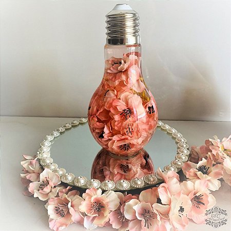 Difusor de Aromas Lâmpada com Flores de Cerejeira Rosé