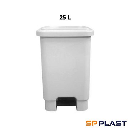 Lixeira de Plástico 25 L Com Pedal