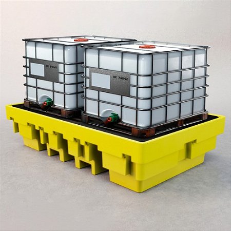 Pallet de Contenção Duplo IBC – 1000 Litros - Mania de Vender Barato