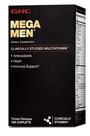 GNC Mega Men Multivitamin - Suplemento - 180 Und
