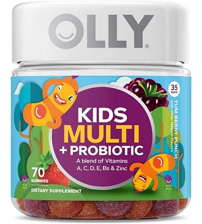 Olly Kids Multi Probiotico Com Vitaminas - 70 Gomas
