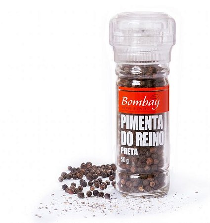 Moedor Pimenta do Reino Preta Bombay 50g