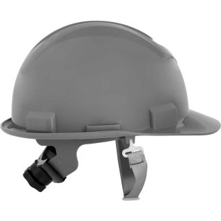 Capacete Cinza Jugular Textil com catraca Vonder Plus CA:14712