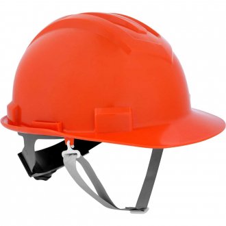 Capacete Laranja Jugular Textil Com catraca Vonder Plus CA:14712