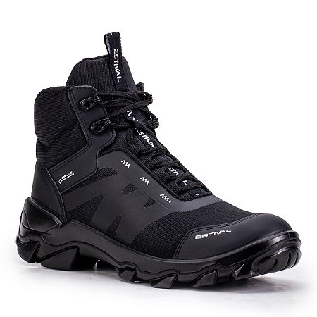 Bota de Segurança Hybrid All Black HB70001S1 Bico PVC - CA 47843 Estival