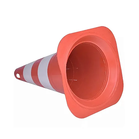 CONE 50CM BRANCO/LARANJA POLIET VONDER