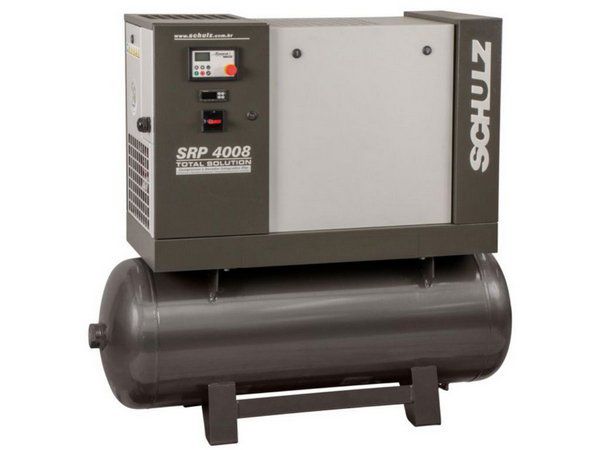 COMPRESSOR DE PARAFUSO SCHULZ - 7,5HP - SRP 4008E FLEX 230 LITROS C/ INVERSOR DE FREQUENCIA - 7.5 - 9.5 BAR