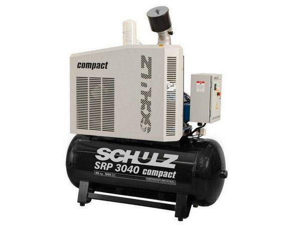 COMPRESSOR DE PARAFUSO SCHULZ SRP 3040 COMPACT 500 LITROS 40HP - 11 BAR