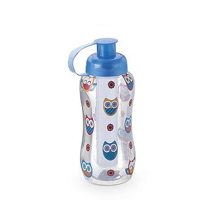 SQUEEZE PET CORUJA COM TUBO DE GELO 550ML PLASDURAN