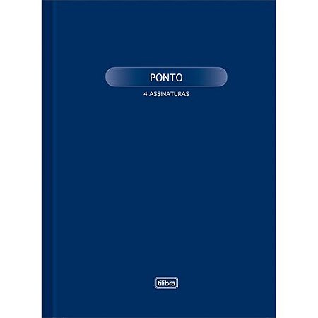 LIVRO DE PONTO CD GRANDE 4 ASSINATURAS 100 FOLHAS (5UN) TILIBRA