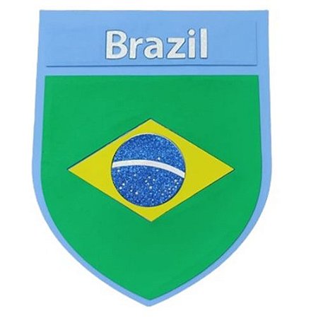 APLIQUE GRANDE 29X36 CM BRASIL EM E.V.A DECORE COM ARTE