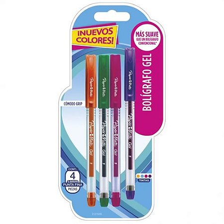 CANETA ESFEROGRÁFICA ECONOGEL 4 CORES PAPER MATE