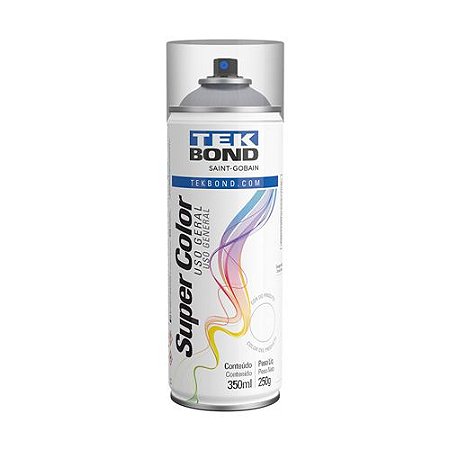 VERNIZ SPRAY SUPER COLOR BRILHANTE USO GERAL 350 ML (250G) TEKBOND