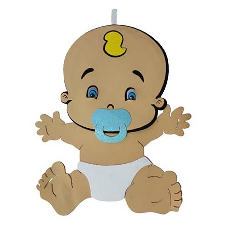 APLIQUE GRANDE 36X32 CM BEBE EM E.V.A DECORE COM ARTE