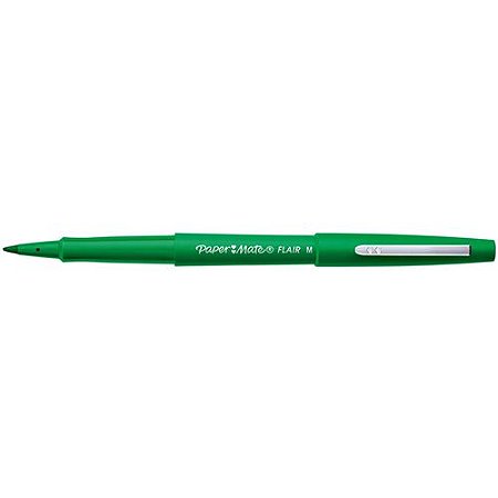 CANETA HIDROGRAFICA FLAIR MEDIA VERDE 12 UNIDADES PAPER MATE