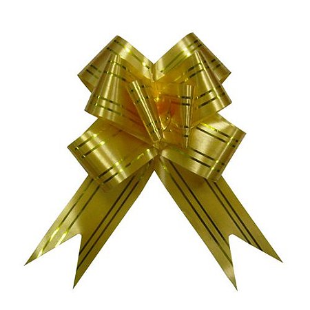LAÇO FACIL 30MM x 48 CM OURO 10 UNIDADES VMP