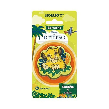 BORRACHA DECORADA REI LEAO LEO E LEO