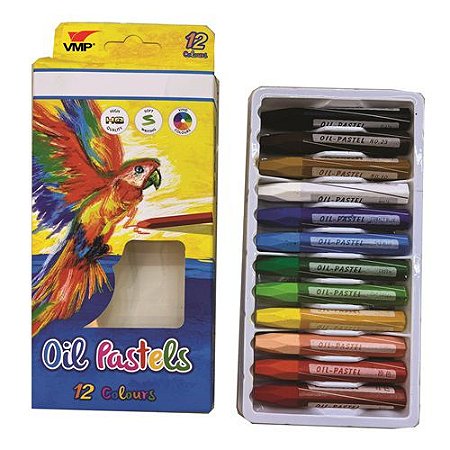 GIZ PASTEL 12 CORES PACOTE COM 6 ESTOJOS VMP
