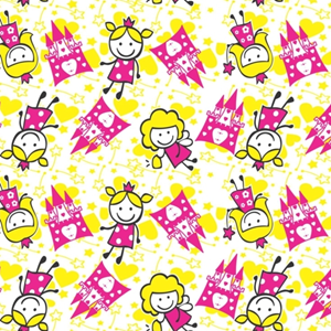 TNT ESTAMPADO PRINCESA PEÇA COM 50 M x 1,40 L CGS