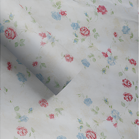 PLASTICO ADESIVO ONDAPRINTS ESTAMPADO FLORAL 5 45CM x 10M 80 MIC ONDA
