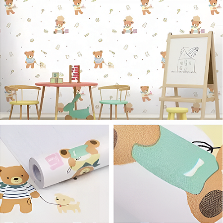PLASTICO ADESIVO ONDAPRINTS ESTAMPADO KIDS 02 45CM x 10M 80 MIC ONDA