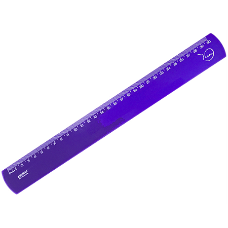 REGUA DE 30 CM NEW LINE ROXO NEON MAXCRIL