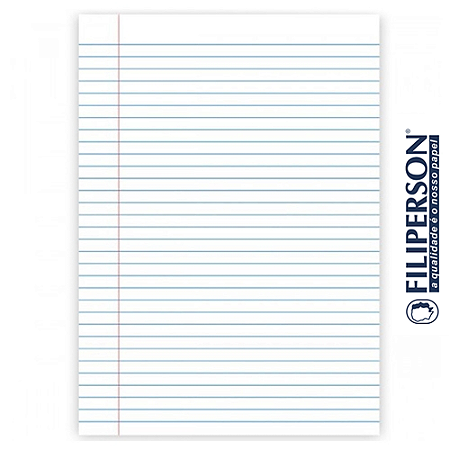 PAPEL ALMAÇO COM PAUTA 56G 400 FOLHAS FILIPERSON